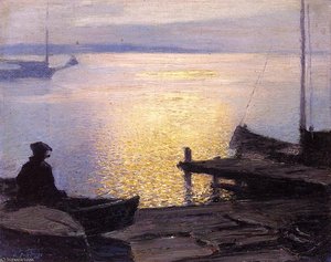Along The Mystic River — Edward Henry Potthast