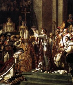 Consagración Del Emperador Napoleón I (detalle) — Jacques-louis David, Neoclassical Style