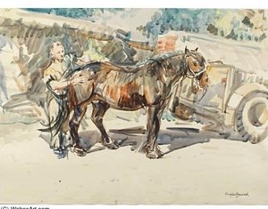 Rubbing Down A Horse — Arthur Henry Church