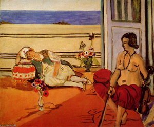Les Deux Odalisque, La Terrasse Huile Sur Toile — Henri Matisse, Fauvism