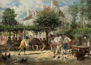 Sunday In Poissy — Jean-louis Ernest Meissonier