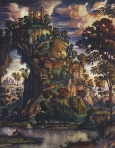 Landscape with castle