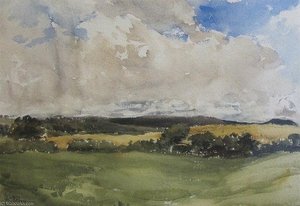 A Landscape With Stormy Sky