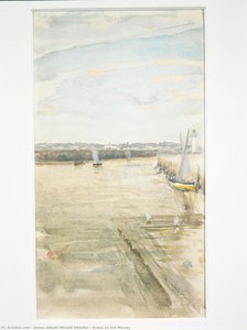 Scene On The Mersey — James Abbott Mcneill Whistler, Tonalism & Aestheticism
