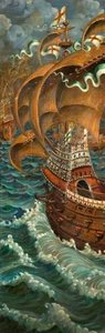 Tudor Galleons (polyptych) — Robert Morton Nance