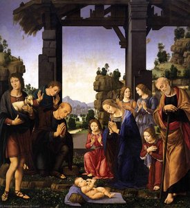 Adoration Of The Shepherds — Lorenzo Di Credi, Renaissance
