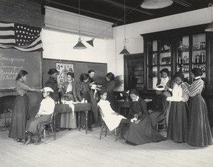 Physiology Class In Emergency Work — Frances Benjamin Johnston