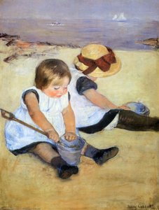 Children Playing On The Beach — Mary Stevenson Cassatt