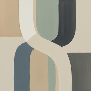 Serene Strata: A Meditative Study Of Rhythmic And Organic Earth Tones — Christian Noiret, Contemporary Abstract Painting