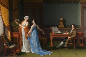 The Count De La Forest With His Wife And Daughter — Fransoa Andre Vinsan