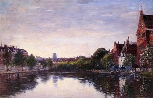 Rotterdam. A Corner Of The Basin — Eugène Louis Boudin