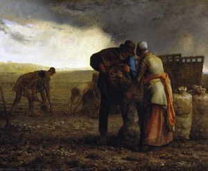 The Potato Harvest — Jean-françois Millet, Realism