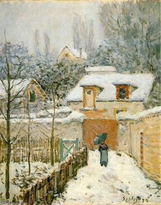 Nieve En Louveciennes — Alfred Sisley