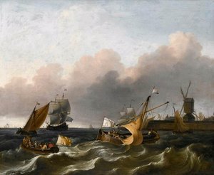 Dutch Coastal Vessels — Ludolf Backhuysen I