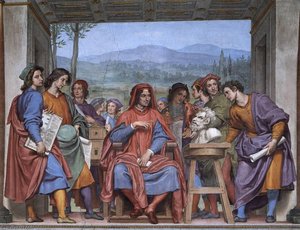 Michelangelo Showing Lorenzo il Magnifico the Head of a Faun