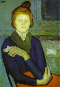 Woman With A Cigarette — Pablo Picasso, Analytical Cubism