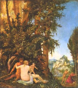 Landscape With Satyrfamilie — Albrecht Altdorfer