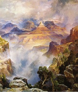 Canyon Mists: Zoroaster Peak [grand Canyon, Arizona] — Thomas Moran