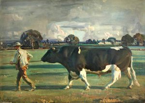 The Friesian Bull — Sir Alfred James Munnings