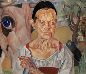 The Old Milkmaid — Boris Dmitrievich Grigoriev