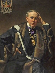 Self Portrait In The Robes Of The Worshipful Company Of Glaziers — Frank O. Salisbury