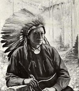 The War Captain, Taos Pueblo, (painting)