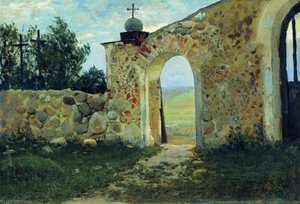 The Monastery Wall — Stanislav Zhukovsky