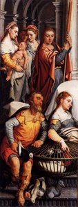 Left Wing Of A Triptych With The Adoration Of The Magi (reverse Side) — Pieter Aertsen, Mannerism