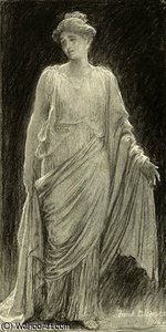 Madame De Navarro As Hermione In A 'winter's Tale — Frank Dicksee