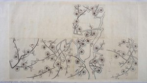 Title(Japanese): 梅蒔絵箱図案