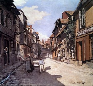 Street Of The Bavolle Honfleur — Claude Monet, Impressionism