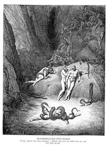Transformation Into Snakes — Paul Gustave Doré, Romanticism