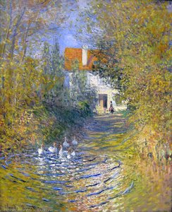 Enten Im Bach — Claude Monet