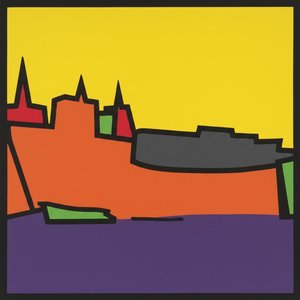 Geometría Monolítica En Ámbar Y Violeta: Una Visión Singular De Resplandor Estructurado — Caroline Pelletier