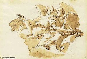 Saint Mark With An Angel And The Lion — Giambattista Tiepolo