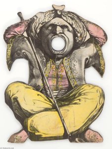 Untitled (oriental Ball Toss Figure Mounted On Plywood Cutout) — Joseph Cornell