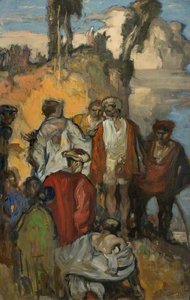 Sketch For 'the Meeting' — Frank Brangwyn