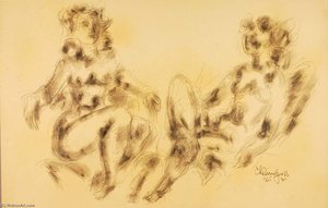 Studies Of The Model ( 8) — Chaim Gross
