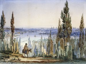 Constantinople From Eyub, — Amadeo Preziosi