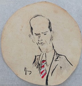 [caricature, Probably Alfredo Ellis] — ナイール・デ・テッフェ・フォン・フーンホルツ