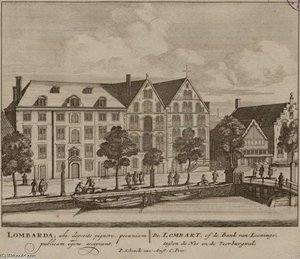 De Stadsbank Van Lening Aan De Oudezijds Voorburgwal In Amsterdam