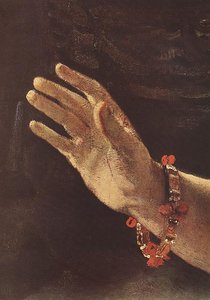 Danaë (detail) — Rembrandt Van Rijn, Dutch Baroque