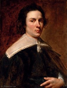 Portrait of a gentleman, half-length, in a black coat and lace collar