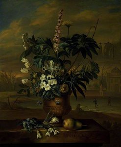 Zwölf Monate der Blumen Januar