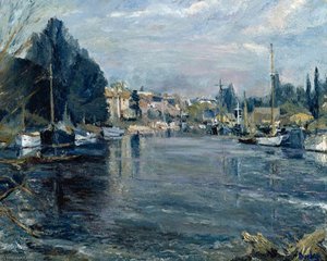 The Thames At Sunbury — Ronald Ossory Dunlop, Impressionism