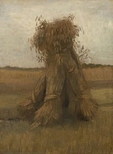 Sheaves Of Wheat — Vincent Willem Van Gogh, Post-impressionism