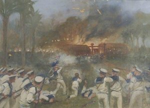Attack On The Japanese Battery At Shimonoseki By A Naval Brigade, September 1864 — Niels Møller Lund