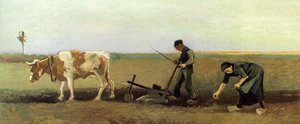 Potato Planting — Vincent Willem Van Gogh, Post-impressionist Movement