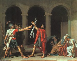 The Oath Of The Horatii — Jacques-louis David, Neoclassical