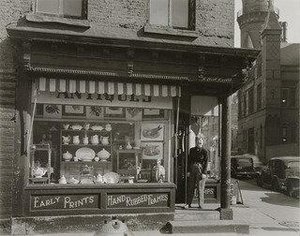 Muller's Antique Shop, Greenwich Avenue And West 10th Street — Berenice Abbott